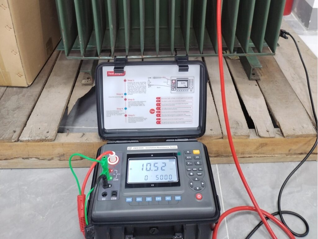 Insulation resistance tester, measuring insulation performance of transformers, motors, and electrical equipment