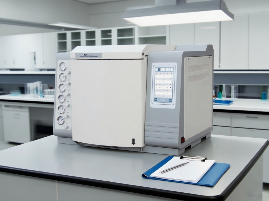 Gas chromatograph analyzer, for gas composition and content analysis in insulating oil