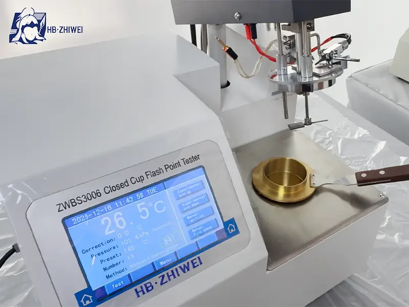 closed cup flash point tester