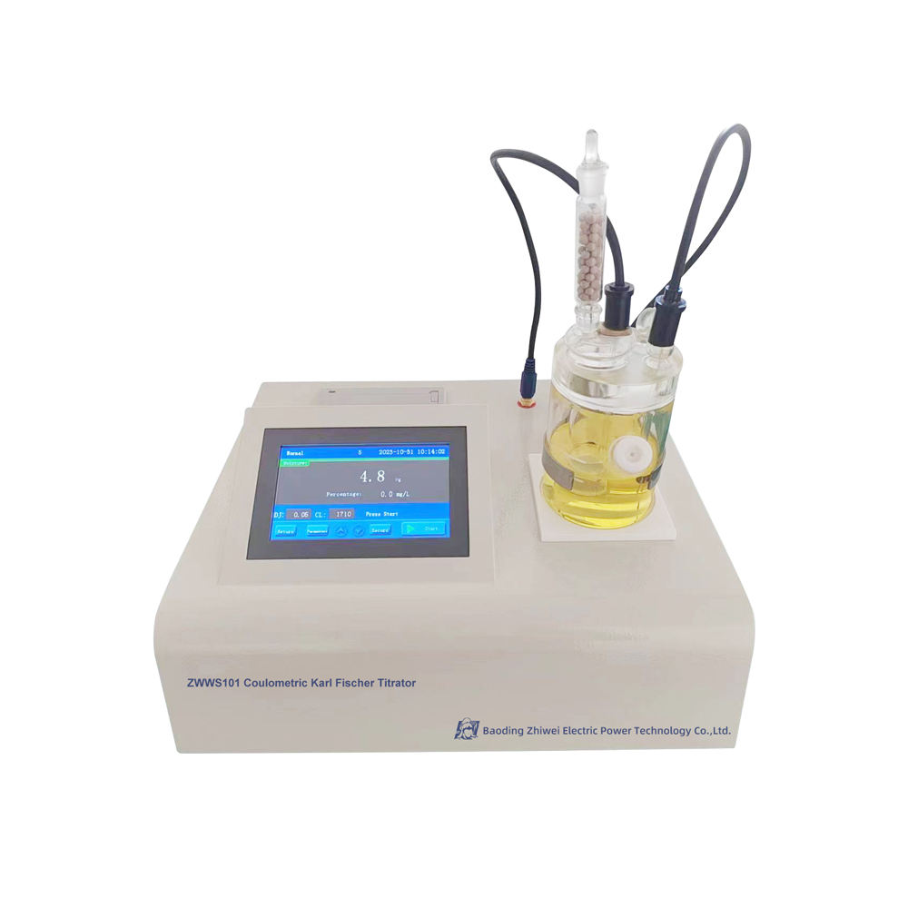 Trace moisture titrator ZWS101C, for high-accuracy automatic analysis of trace moisture in oil