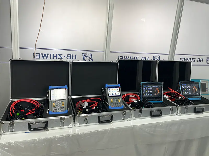 Factory testing of ZWDZ301S electrical power quality analyzers