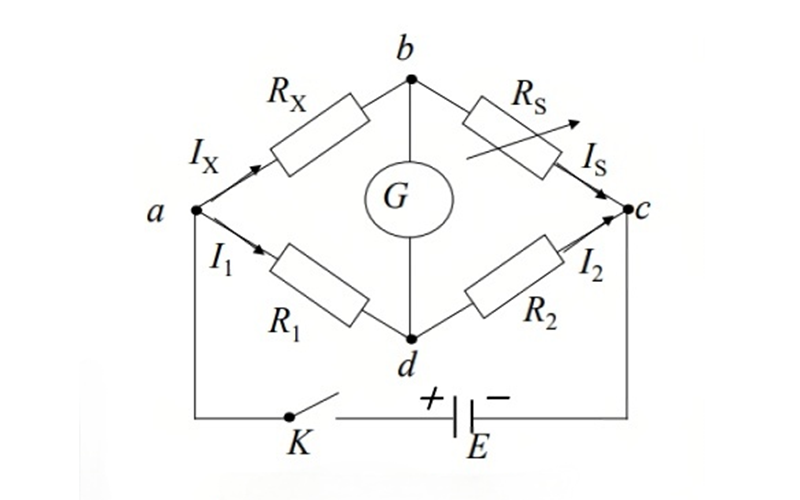 Wheatstone bridge circuit diagram
