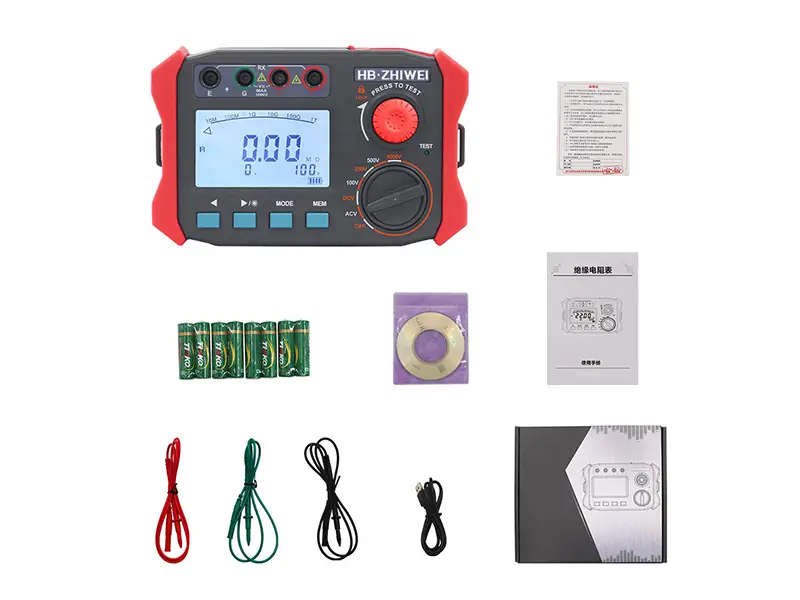 ZWS3015 2500V Megohmmeter for industrial high voltage insulation testing