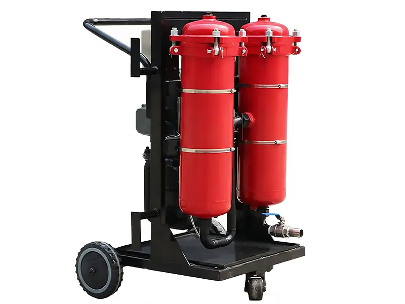 Oil filter unit ZWLYC-100B, for highly efficient multi-stage filtration to ensure oil cleanliness