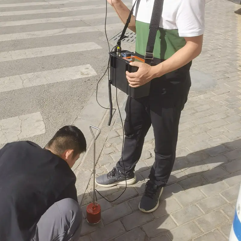 Cable path tester for detecting an underground cable fault.