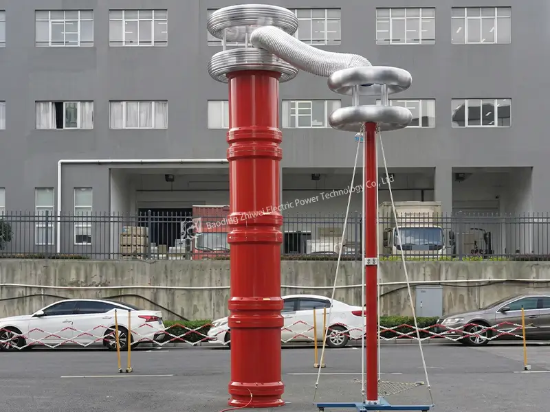 Efficient variable frequency AC resonant test system applied for power cable testing on site.