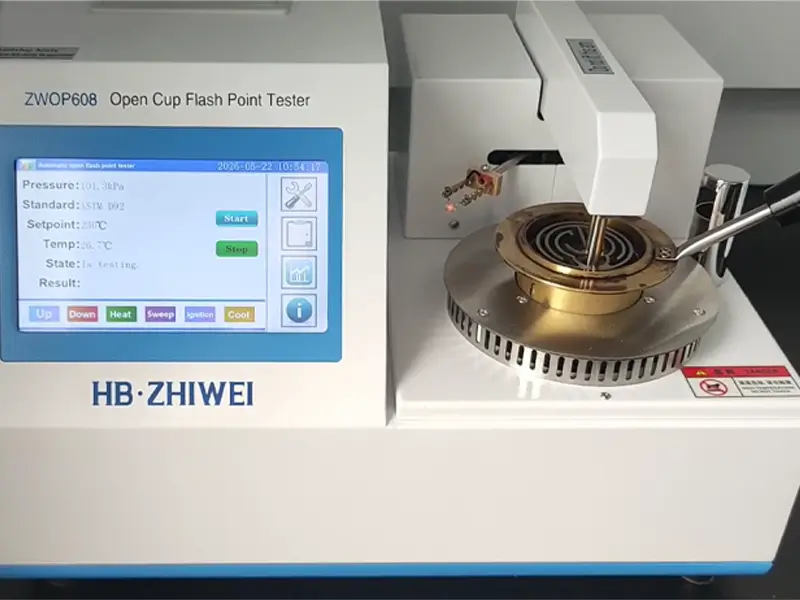 open cup flash point tester