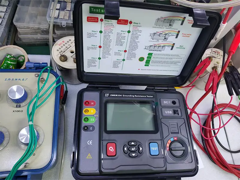 The ZWER334 is a highly versatile diagnostic instrument engineered for precise 2, 3, and 4-wire grounding resistance and soil resistivity testing