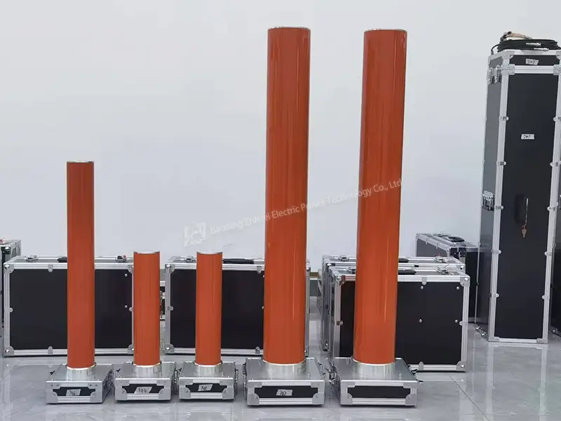 ZWSGB‑C high voltage divider on‑site AC DC high voltage measuring test scene